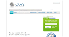 Desktop Screenshot of orthodontists.org.nz